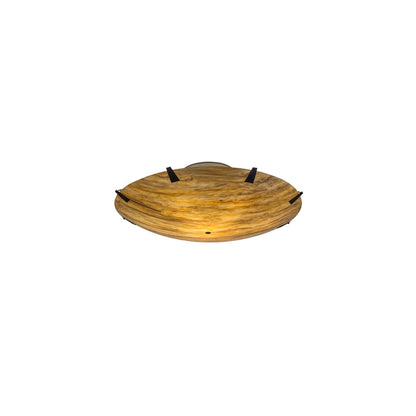 Araneta 14 Light 72" Wide Semi-Flush Bowl Ceiling Fixture - Oil Rubbed Bronze Finish - Medium Bulb Base