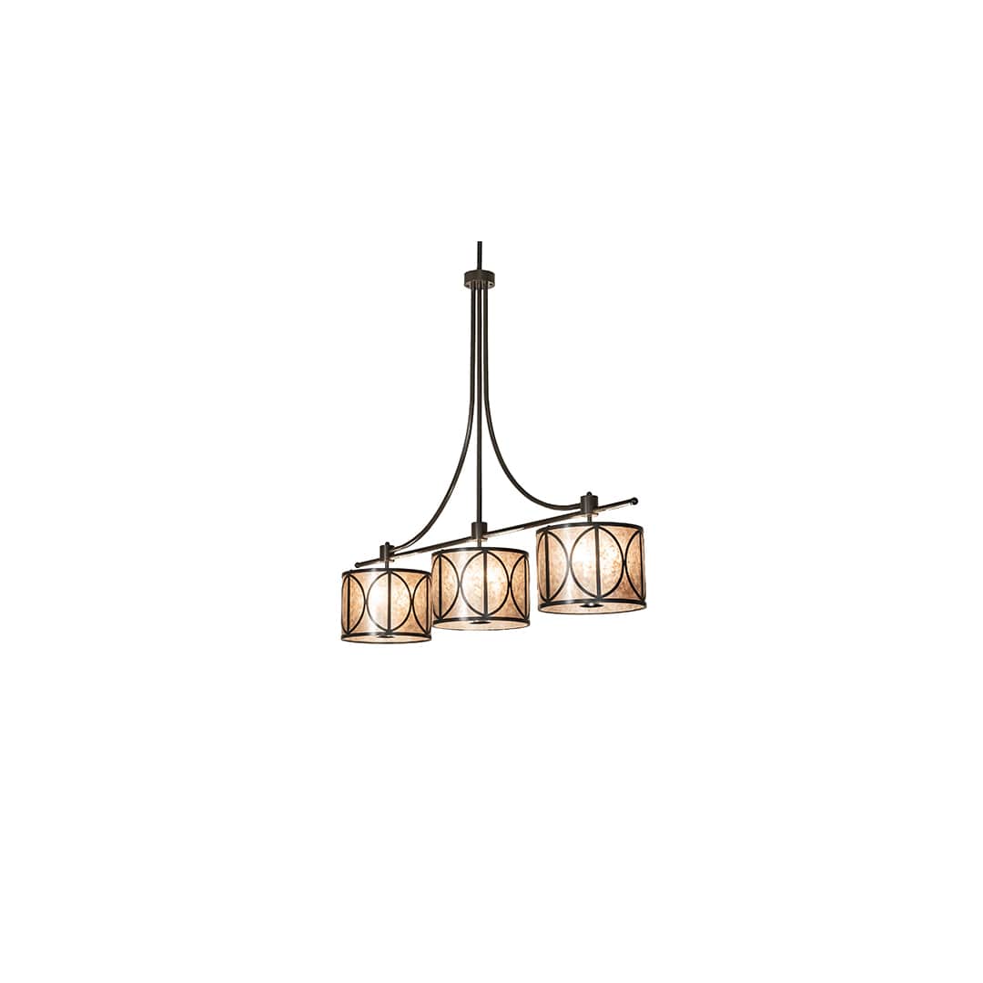 9 Light 90" Wide Linear Pendant