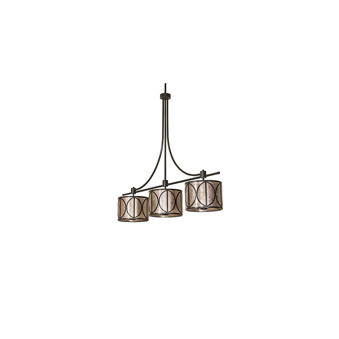 9 Light 90" Wide Linear Pendant