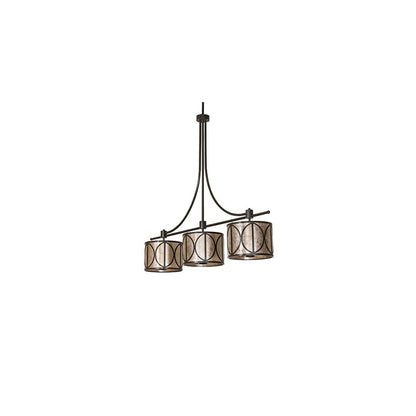 9 Light 90" Wide Linear Pendant