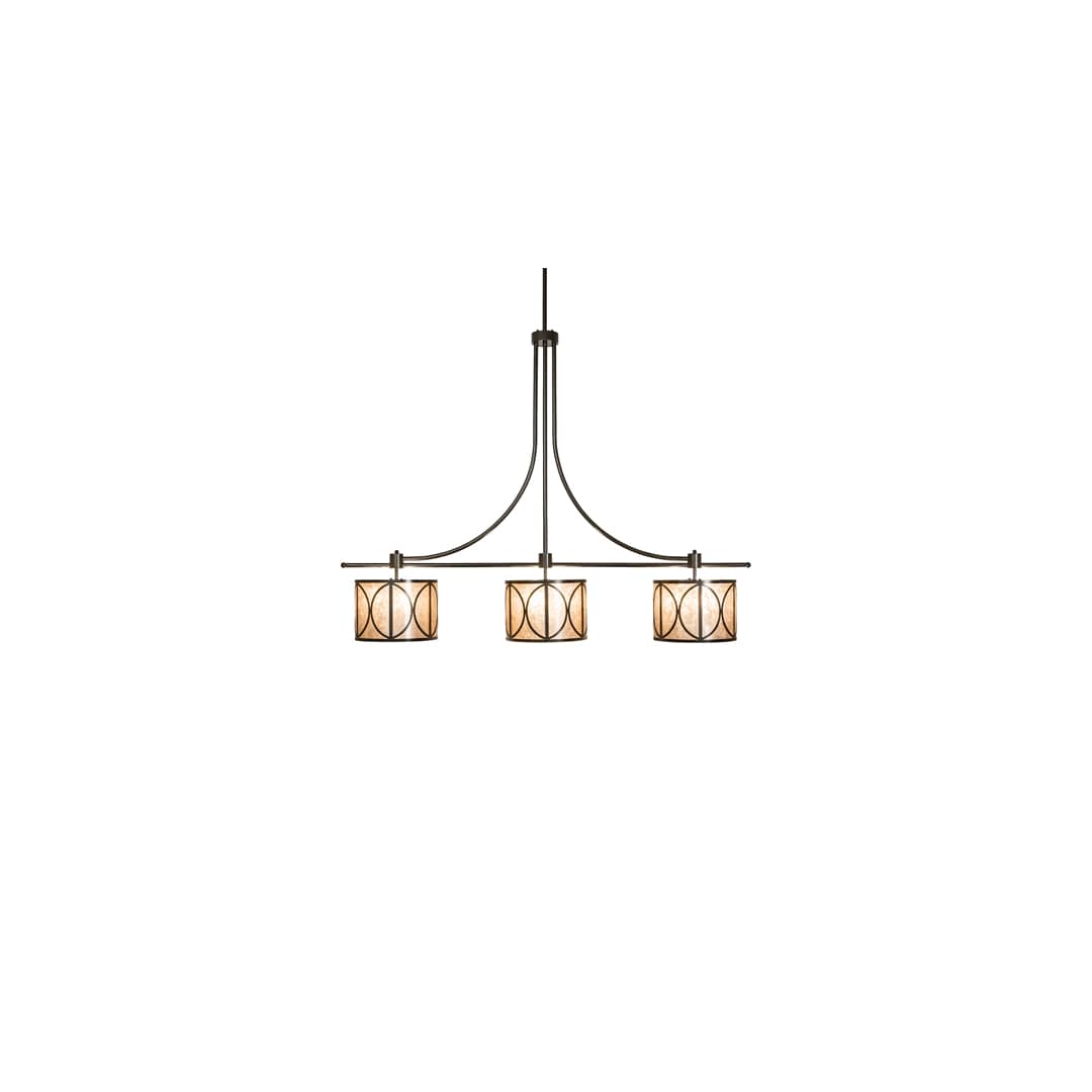 9 Light 90" Wide Linear Pendant