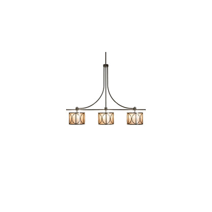 9 Light 90" Wide Linear Pendant