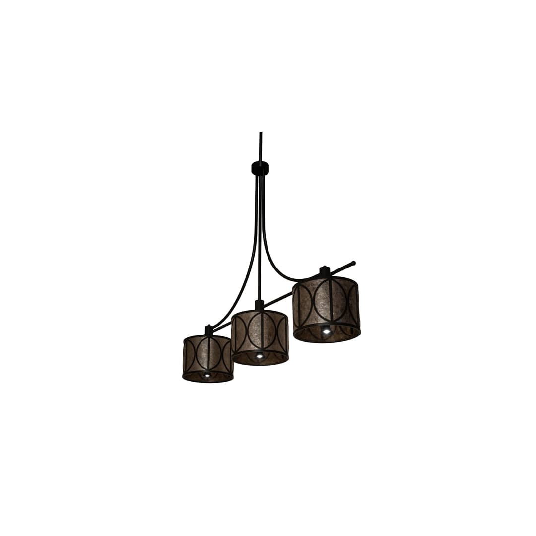 9 Light 90" Wide Linear Pendant