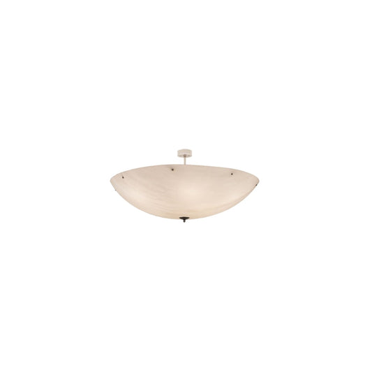 Madison 12 Light 60" Wide Semi-Flush Bowl Ceiling Fixture - Nickel Finish - Medium Bulb Base