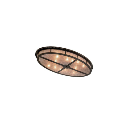 Craftsman Prime 12 Light 72" Wide Flush Mount Ceiling Fixture
