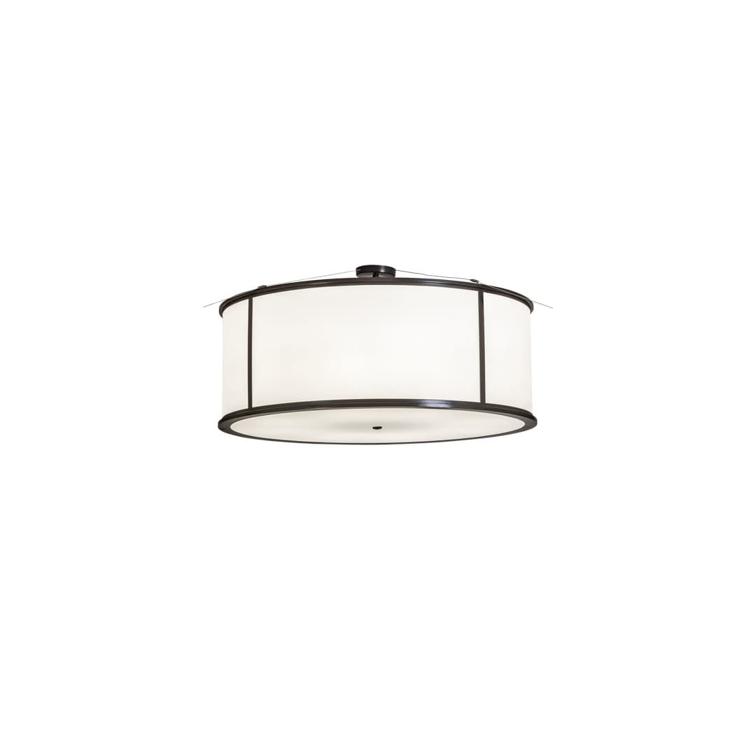 Arcas 8 Light 48" Wide Semi-Flush Drum Ceiling Fixture - Timeless Bronze Finish - Medium Bulb Base