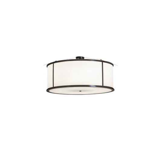 Arcas 8 Light 48" Wide Semi-Flush Drum Ceiling Fixture - Timeless Bronze Finish - Medium Bulb Base