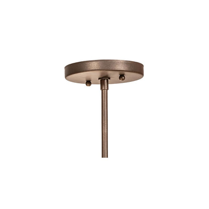 Saddle Strap 3 Light 22" Wide Semi-Flush Bowl Ceiling Fixture