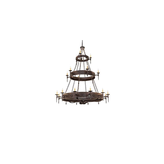 Warwick 21 Light 72" Wide Taper Candle Style Chandelier