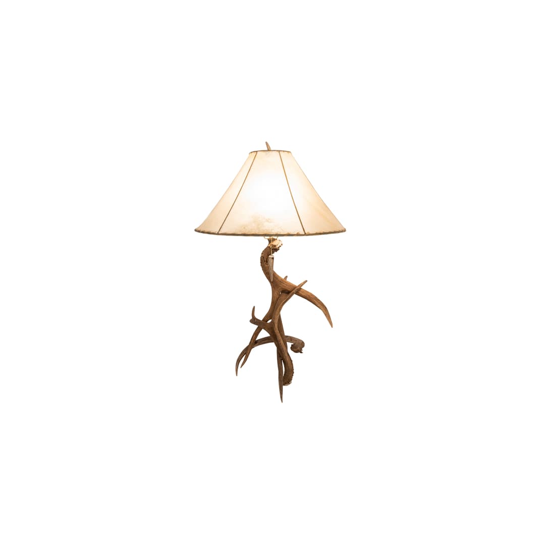 Antlers Elk and Mule Deer 34" Tall Animal Table Lamp