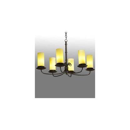 Long Atria 6 Light 28" Wide Chandelier