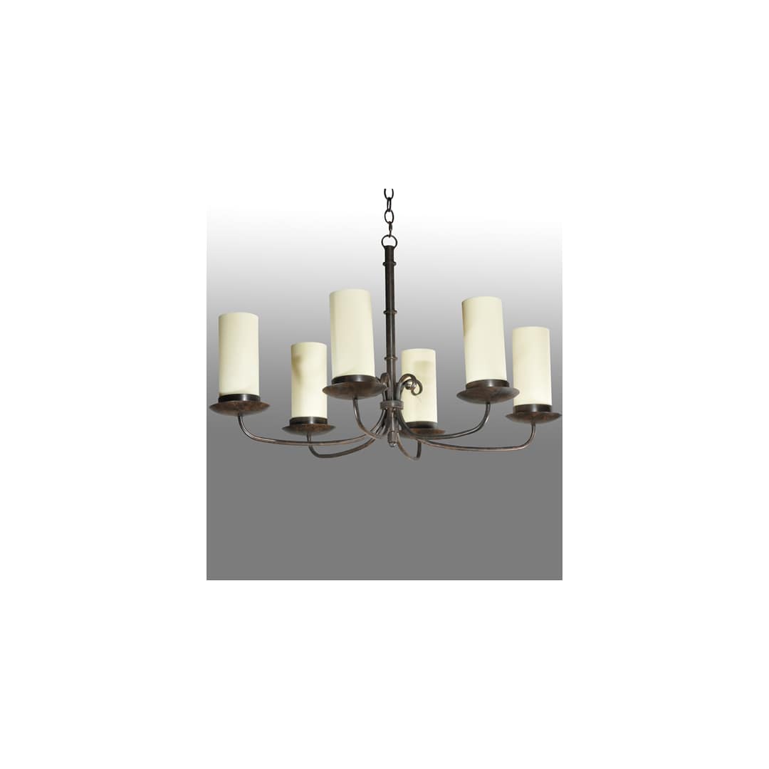 Long Atria 6 Light 28" Wide Chandelier