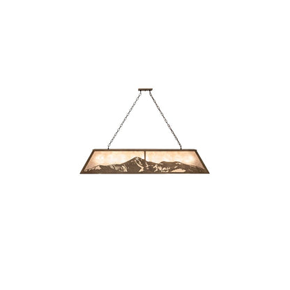 9 Light 61" Wide Linear Pendant