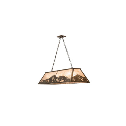 9 Light 61" Wide Linear Pendant