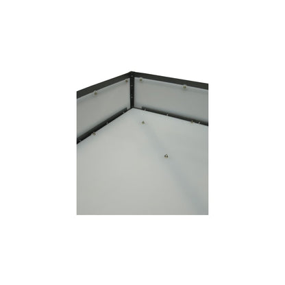 Whitewing 4 Light 36" Wide Flush Mount Square Ceiling Fixture - Blackened Pewter Finish - Medium Bulb Base