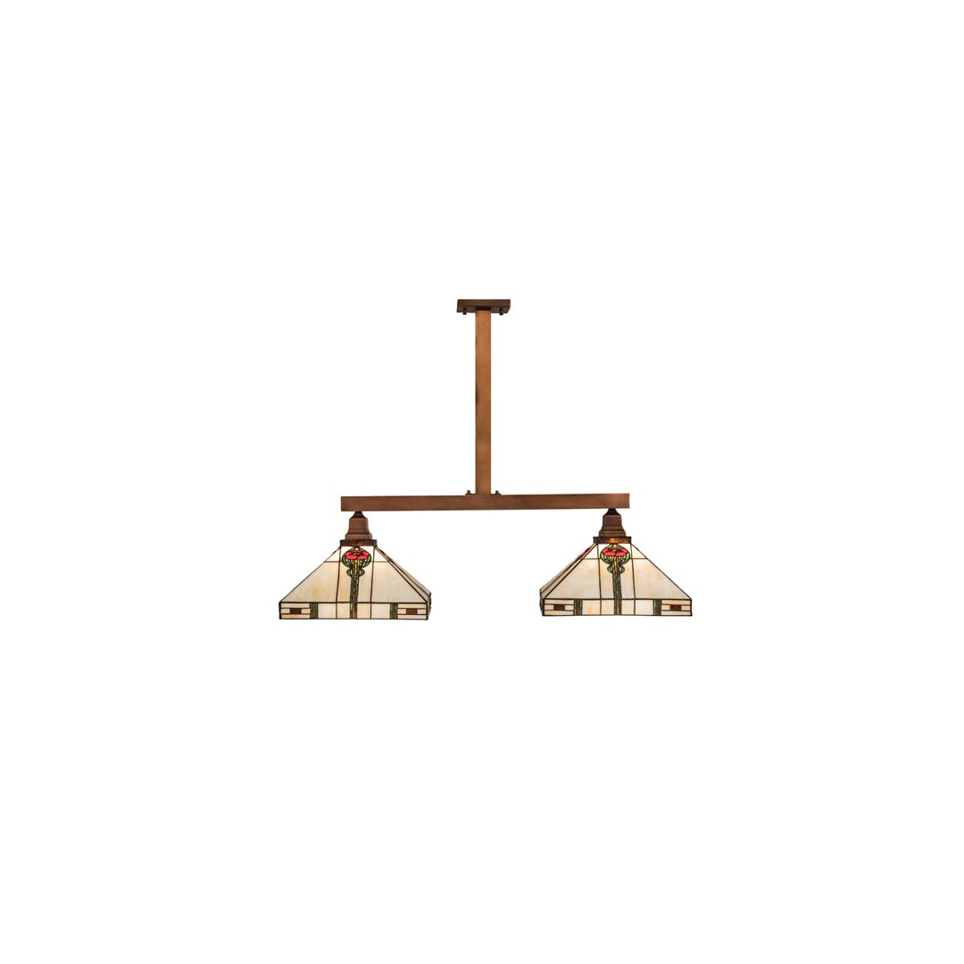 2 Light 39" Wide Linear Pendant