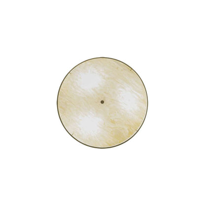 Cilindro 3 Light 36" Wide Semi-Flush Drum Ceiling Fixture with Honey Shade - Nickel Finish