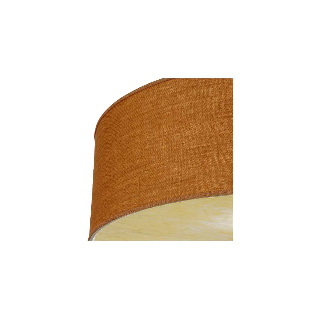 Cilindro 3 Light 36" Wide Semi-Flush Drum Ceiling Fixture with Honey Shade - Nickel Finish