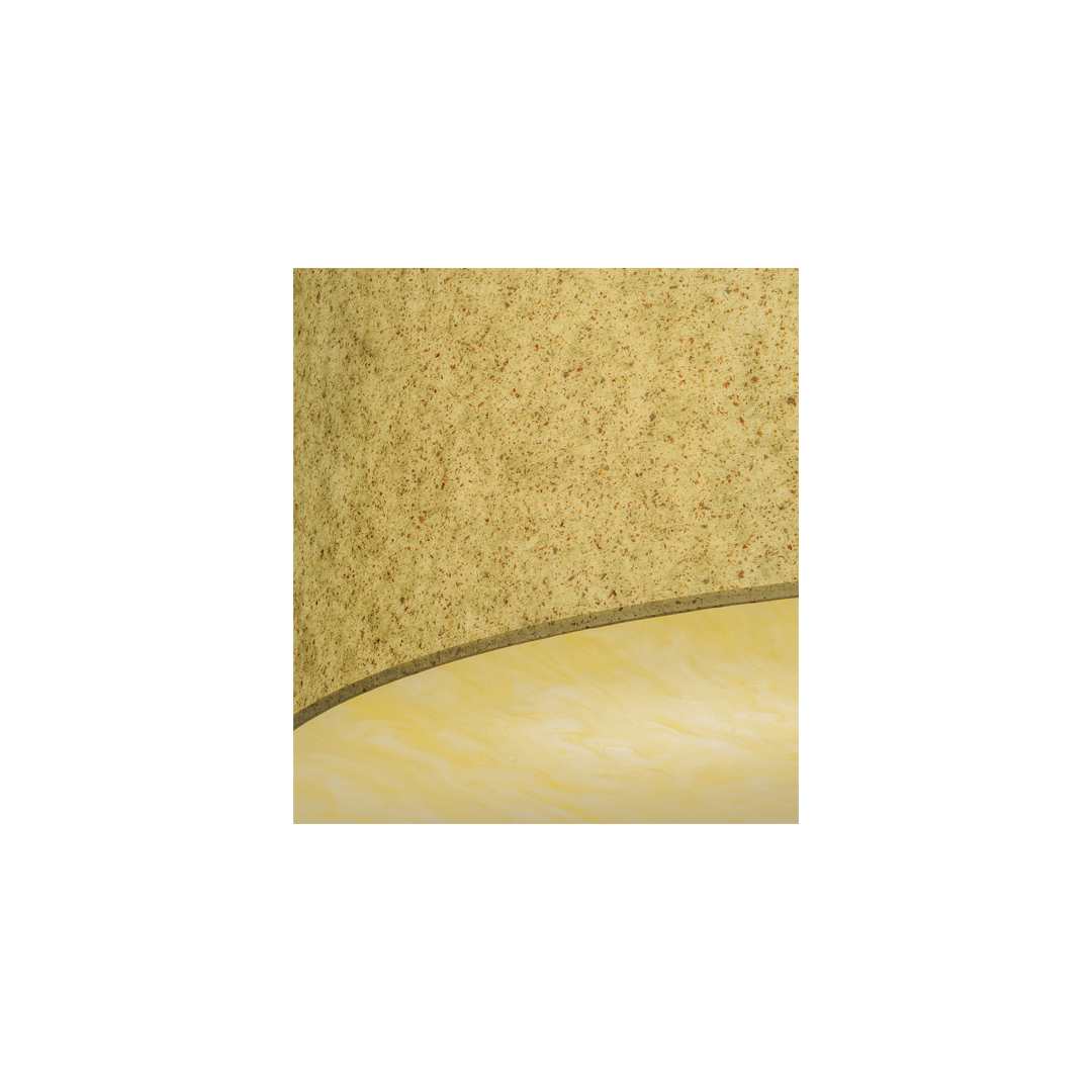 Cilindro 3 Light 36" Wide Semi-Flush Drum Ceiling Fixture - Natural Aluminum Finish