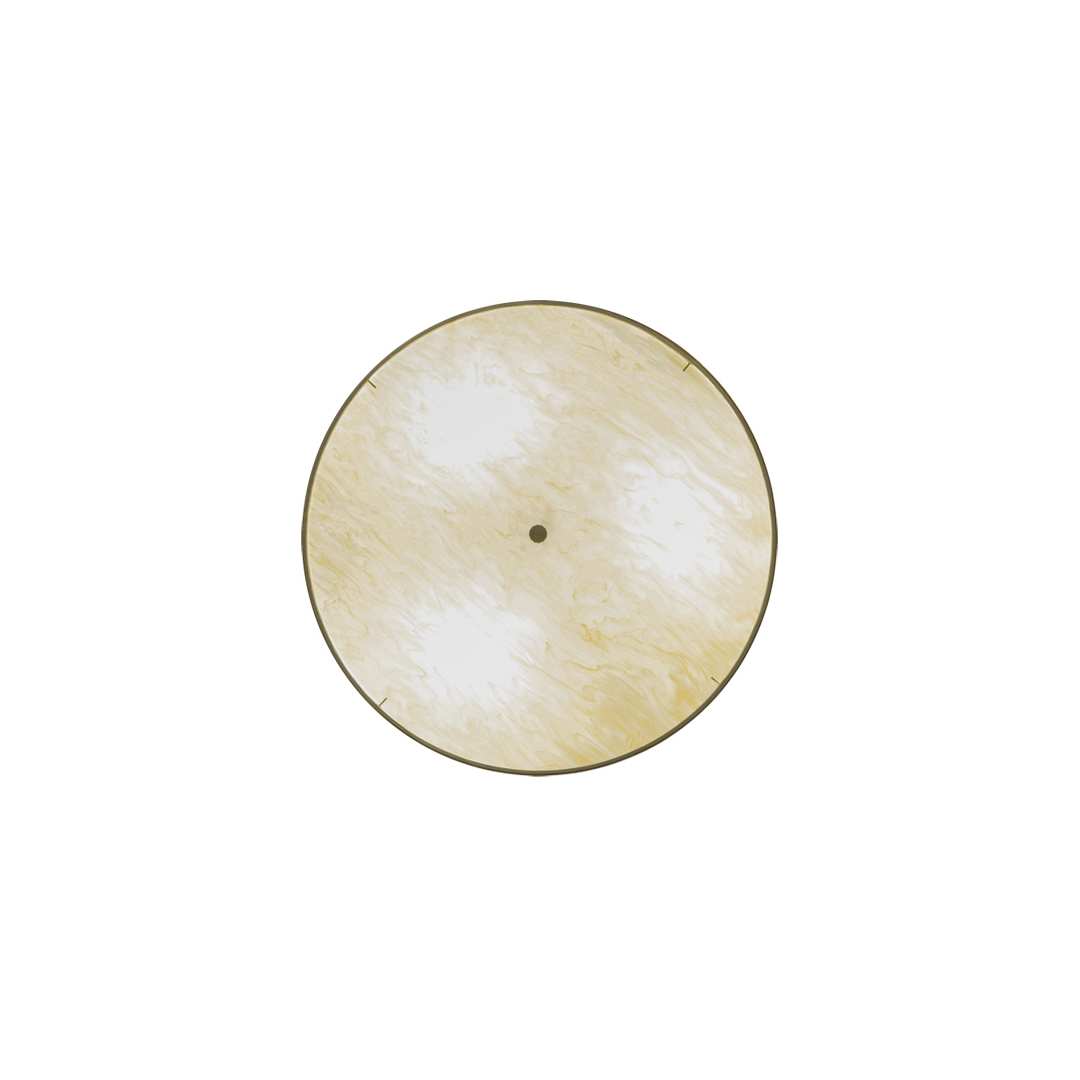 Cilindro 3 Light 36" Wide Semi-Flush Drum Ceiling Fixture with Copper Burlap Shade - Nickel Finish