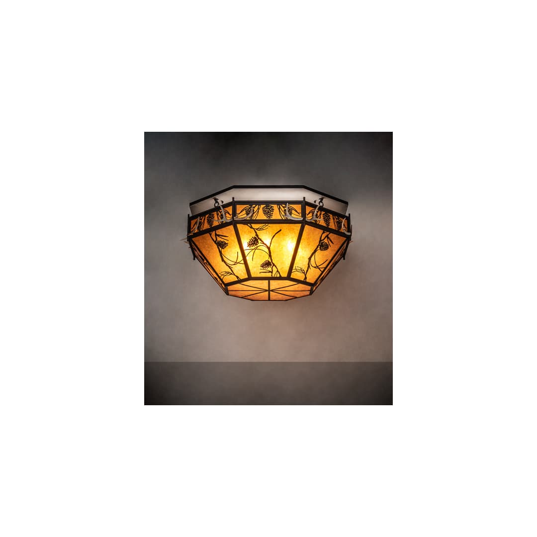 Whispering Pines 8 Light 46" Wide Semi-Flush Ceiling Fixture