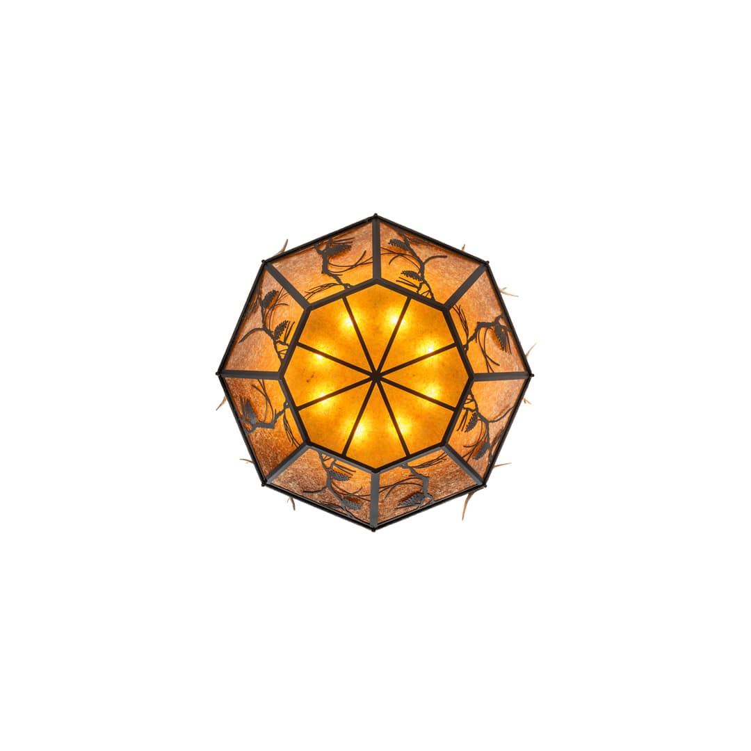 Whispering Pines 8 Light 46" Wide Semi-Flush Ceiling Fixture