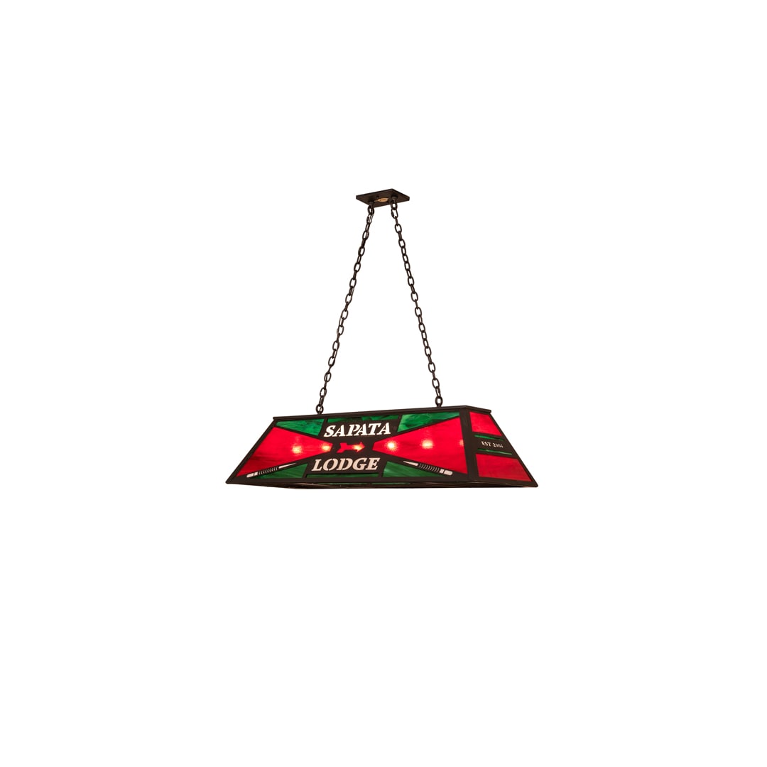 6 Light 48" Wide Billiard Linear Pendant