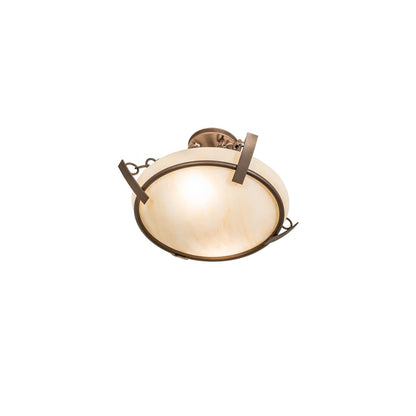 Covina 2 Light 18" Wide Semi-Flush Bowl Ceiling Fixture