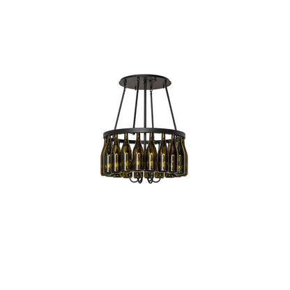 Tuscan Vineyard 6 Light 36" Wide Semi-Flush Drum Ceiling Fixture