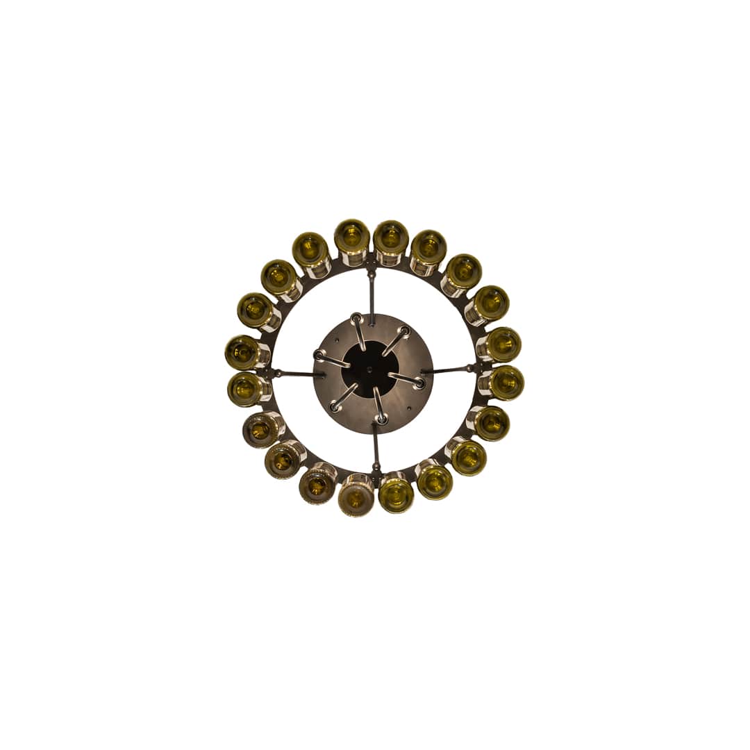 Tuscan Vineyard 6 Light 36" Wide Semi-Flush Drum Ceiling Fixture