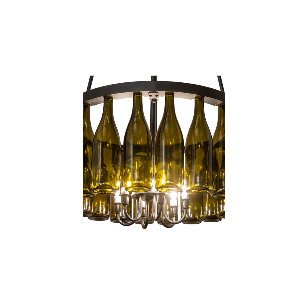 Tuscan Vineyard 6 Light 36" Wide Semi-Flush Drum Ceiling Fixture