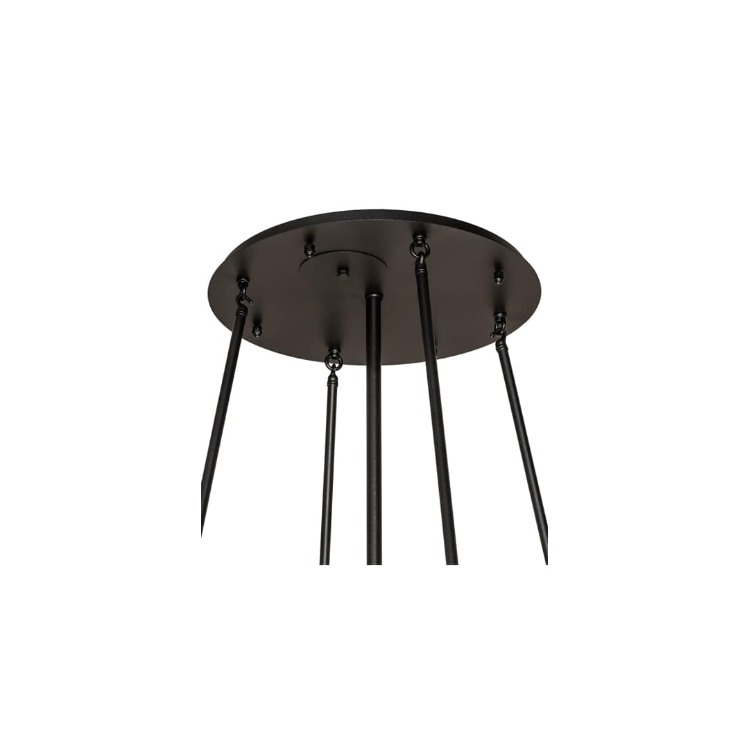 Tuscan Vineyard 6 Light 36" Wide Semi-Flush Drum Ceiling Fixture