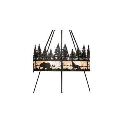 12 Light 72" Wide Pendant