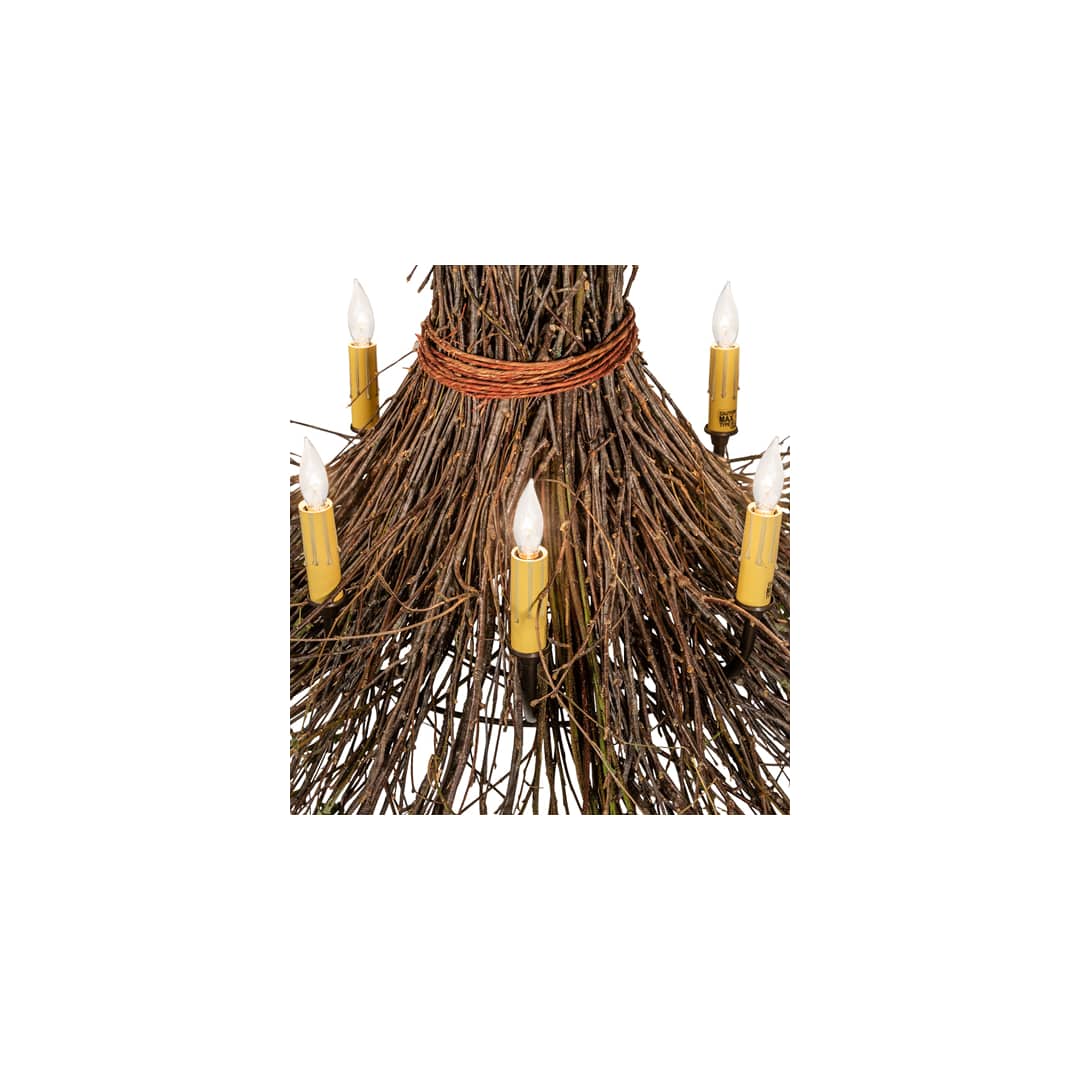 Twigs 8 Light 36" Wide Abstract Chandelier