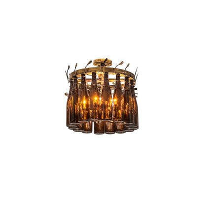 Tuscan Vineyard 5 Light 19" Wide Semi-flush Ceiling Fixture