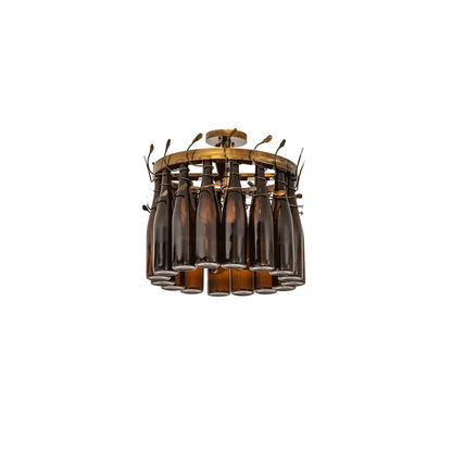 Tuscan Vineyard 5 Light 19" Wide Semi-flush Ceiling Fixture