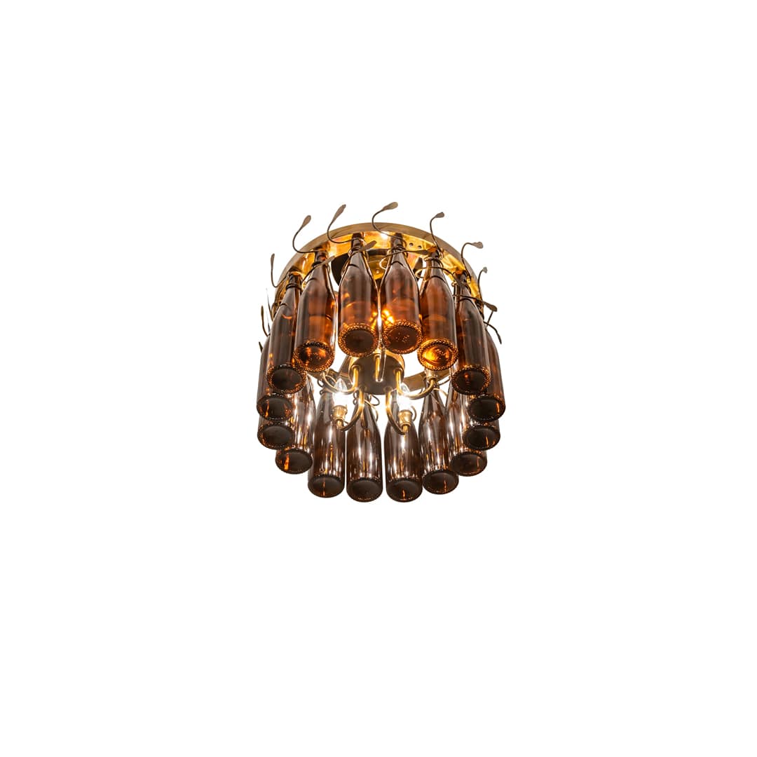 Tuscan Vineyard 5 Light 19" Wide Semi-flush Ceiling Fixture