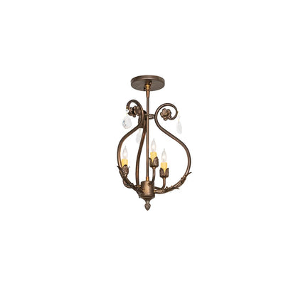 Antonia 3 Light 12" Wide Semi-flush Ceiling Fixture