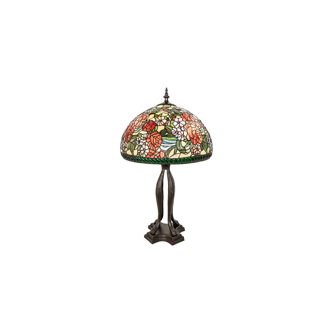 Romance Rose 3 Light 33" Tall Buffet Table Lamp