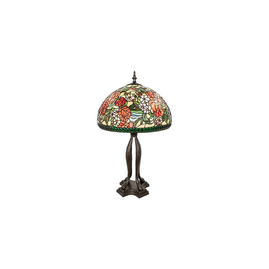 Romance Rose 3 Light 33" Tall Buffet Table Lamp