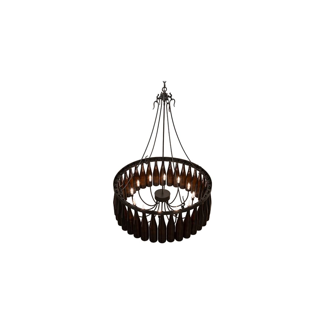 Tuscan Vineyard 12 Light 36" Wide Ring Chandelier