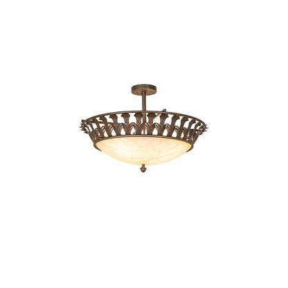 Hampton 4 Light 30" Wide Semi-Flush Bowl Ceiling Fixture - Tyler Bronze Finish