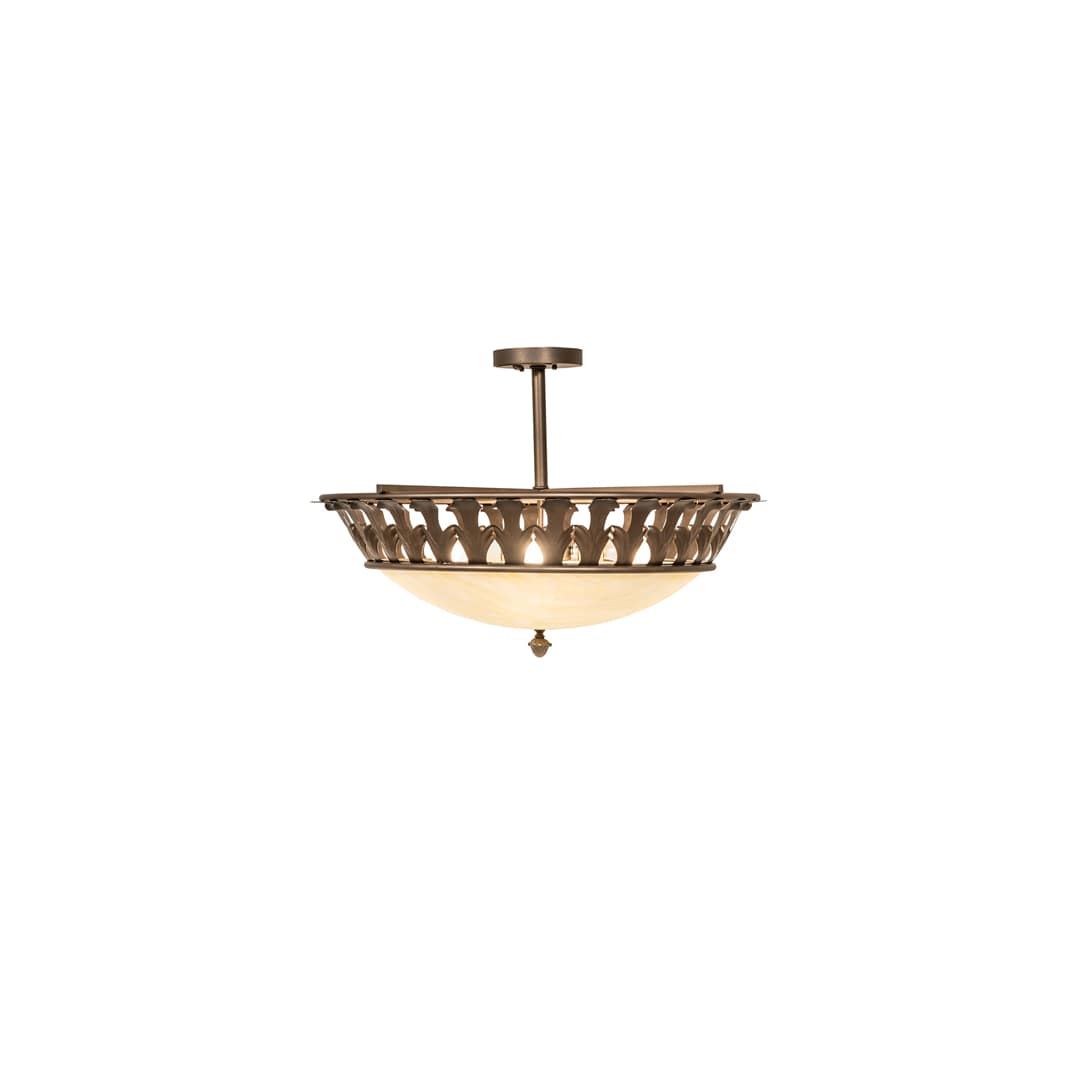 Hampton 4 Light 30" Wide Semi-Flush Bowl Ceiling Fixture - Tyler Bronze Finish