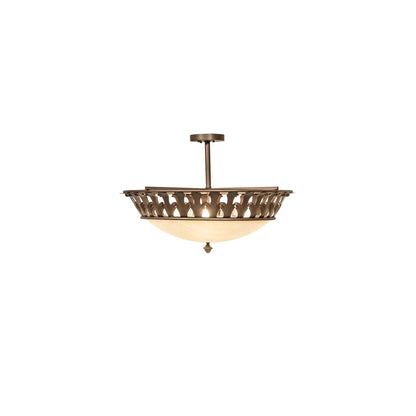 Hampton 4 Light 30" Wide Semi-Flush Bowl Ceiling Fixture - Tyler Bronze Finish