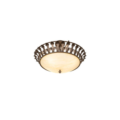 Hampton 4 Light 30" Wide Semi-Flush Bowl Ceiling Fixture - Tyler Bronze Finish