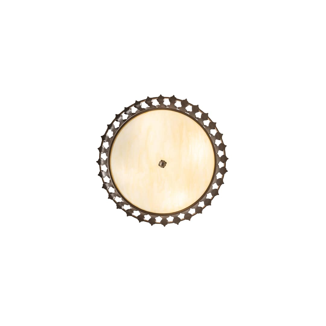 Hampton 4 Light 30" Wide Semi-Flush Bowl Ceiling Fixture - Tyler Bronze Finish