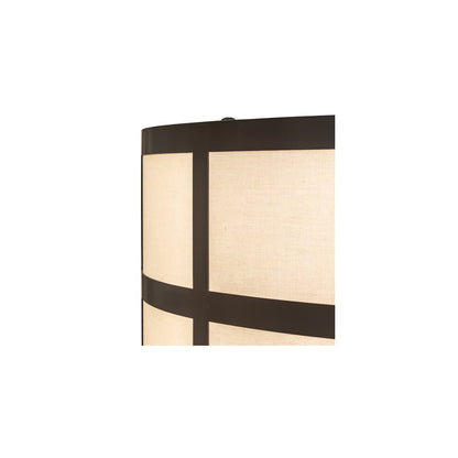 Cilindro Barnabas 6 Light 36" Wide Semi-Flush Drum Ceiling Fixture - Timeless Bronze Finish