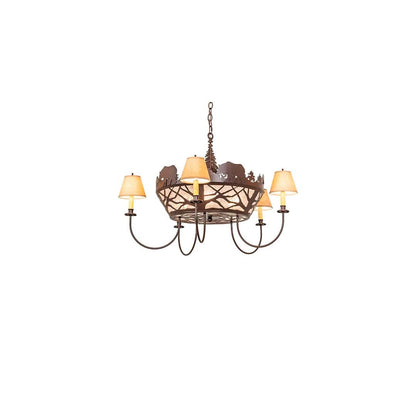Black Bear 6 Light 38" Wide Chandelier