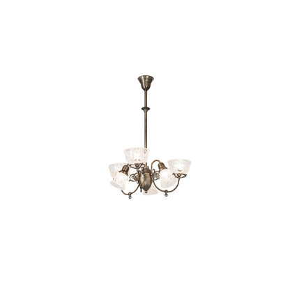 Revival Gas and Electric 6 Light 27" Wide Chandelier
