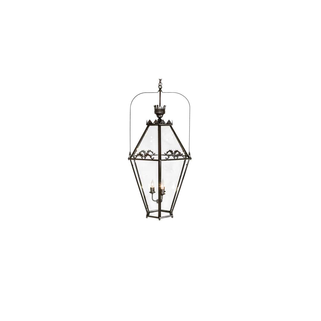 3 Light 26" Wide Taper Candle Pendant